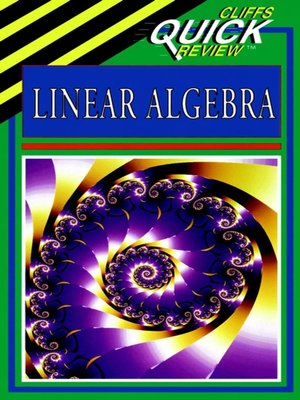 cover image of CliffsQuickReview Linear Algebra
